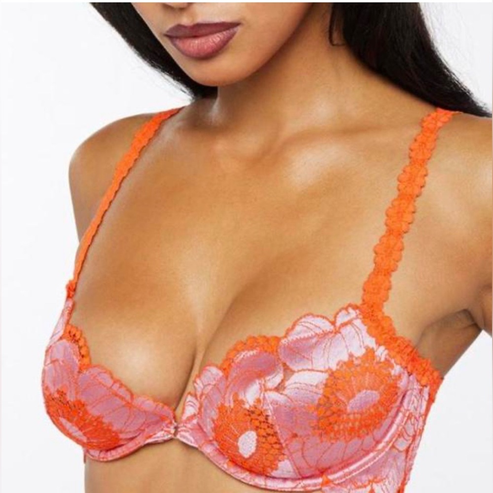Savage X Fenty Perfect Poppies Unlined Bra Size 36C